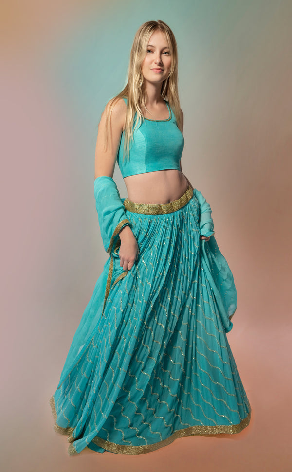 Cyan | Marigold - An Indian Clothing Rental Company