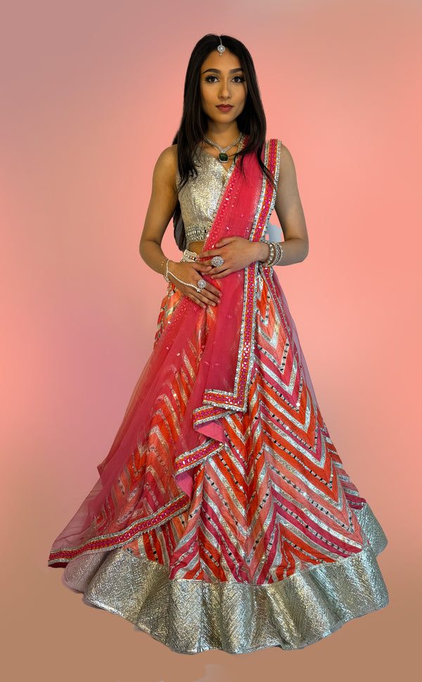 Chevron Majesty | Marigold - An Indian Clothing Rental Company