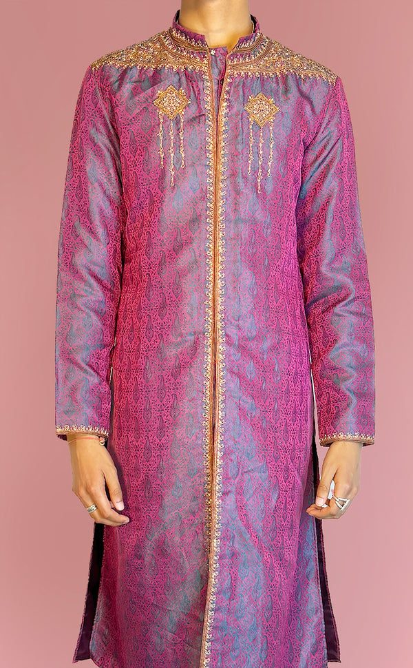 Pink and Lavender Kurta Set | Marigold - An Indian Clothing Rental Company