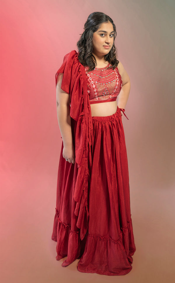 Crimson Charm | Marigold - An Indian Clothing Rental Company