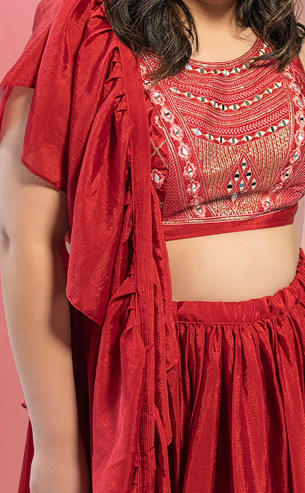 Crimson Charm | Marigold - An Indian Clothing Rental Company