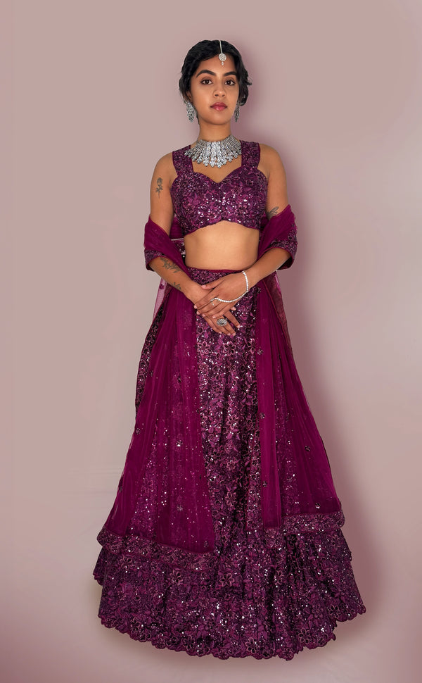 Garnet Glamour | Marigold - An Indian Clothing Rental Company