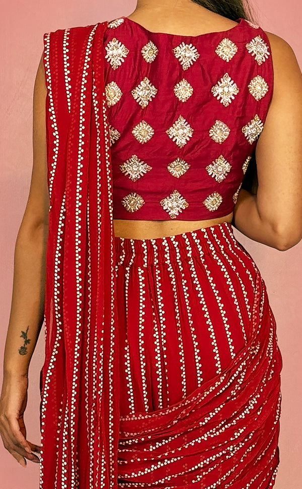 Lal Chhadi | Marigold - An Indian Clothing Rental Company