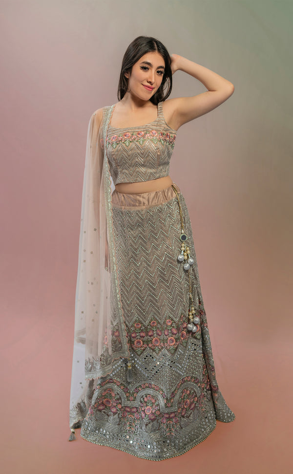 Moonlit Grey | Marigold - An Indian Clothing Rental Company