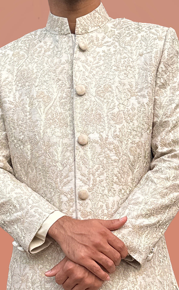 Ivory Sherwani | Marigold - An Indian Clothing Rental Company