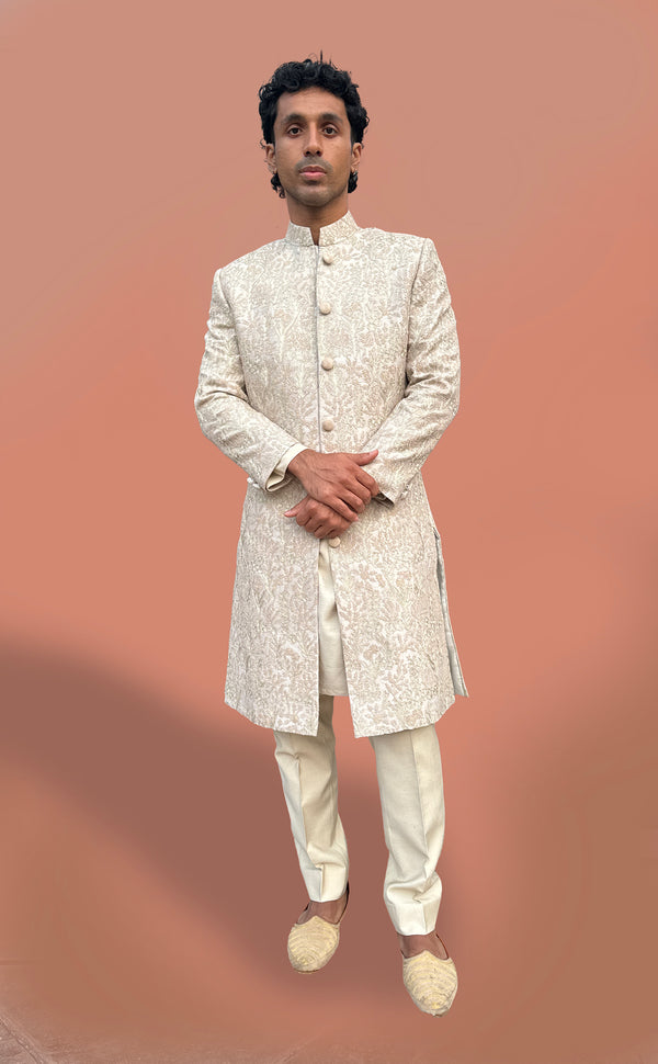 Ivory Sherwani | Marigold - An Indian Clothing Rental Company