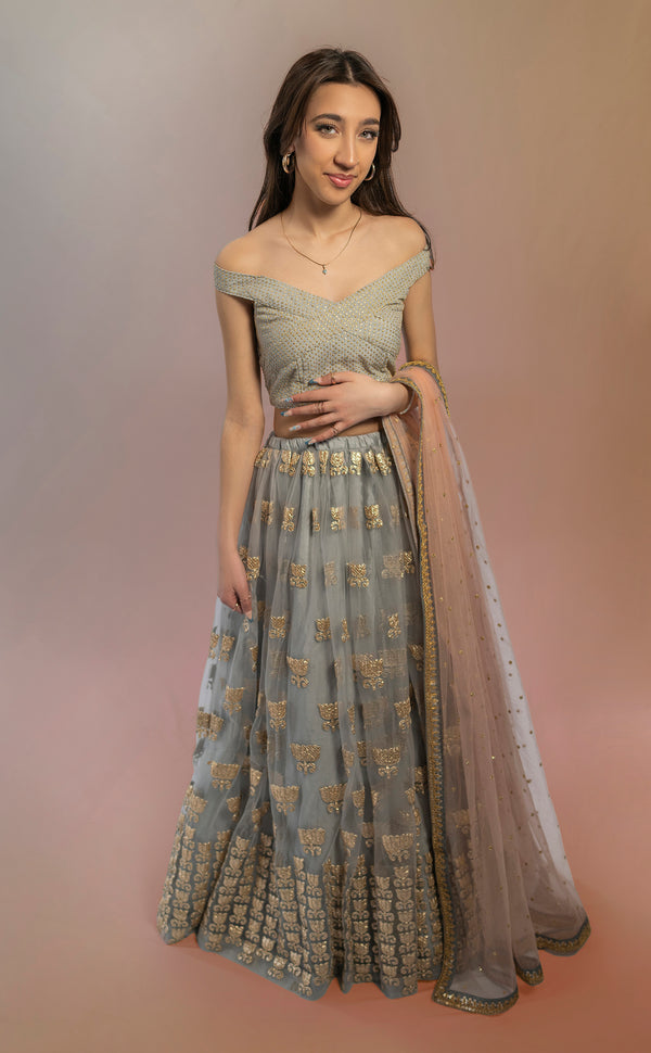 Pewter Perfection | Marigold - An Indian Clothing Rental Company