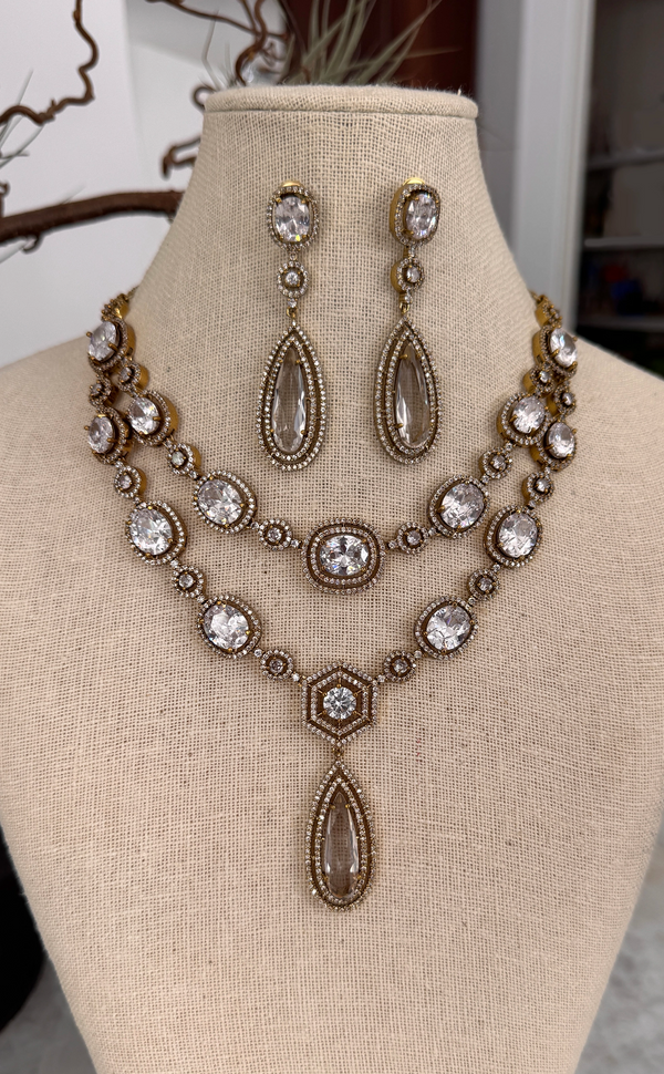 Polki Double Layered Set