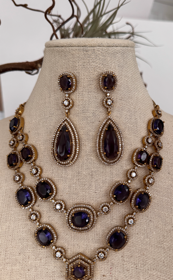 Purple Jewelry Set