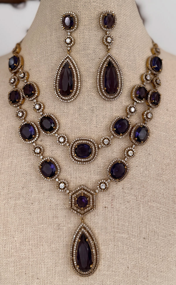 Purple Jewelry Set