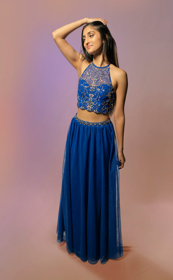 Sapphire Splendor | Marigold - An Indian Clothing Rental Company