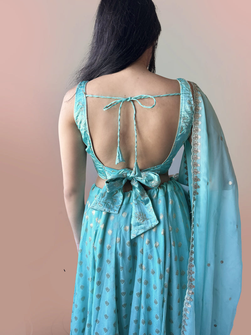 Bridesmaid Lehenga -Teal