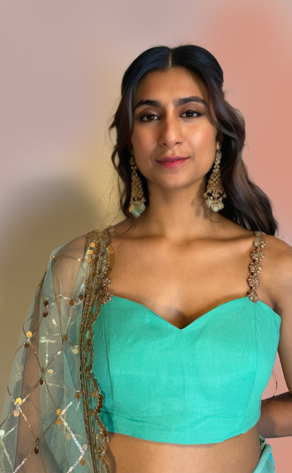 Teal Tango | Marigold - An Indian Clothing Rental Company