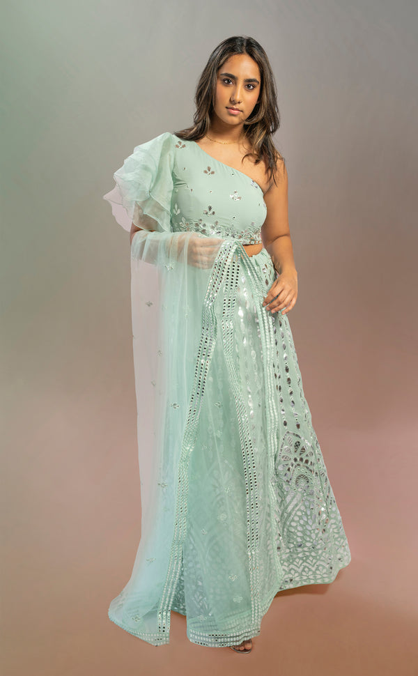 Tiffany's Delight | Marigold - An Indian Clothing Rental Company