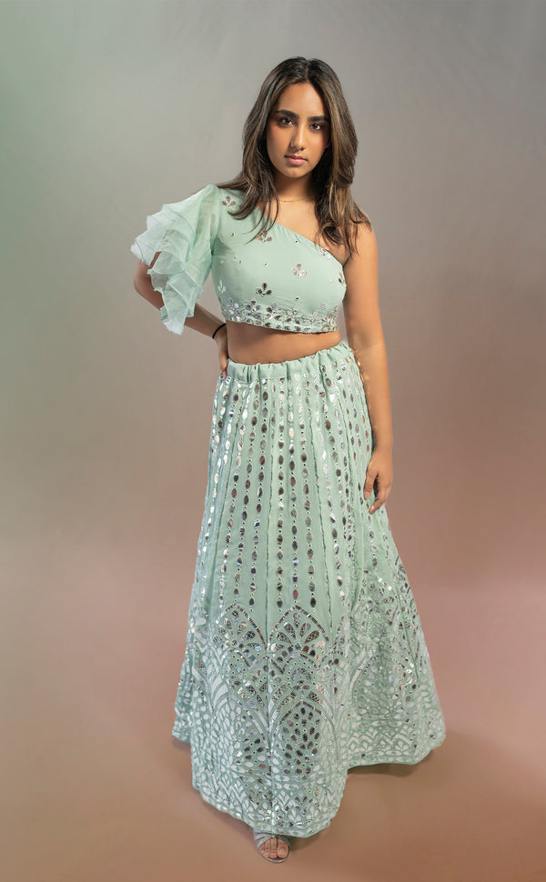 Tiffany's Delight | Marigold - An Indian Clothing Rental Company
