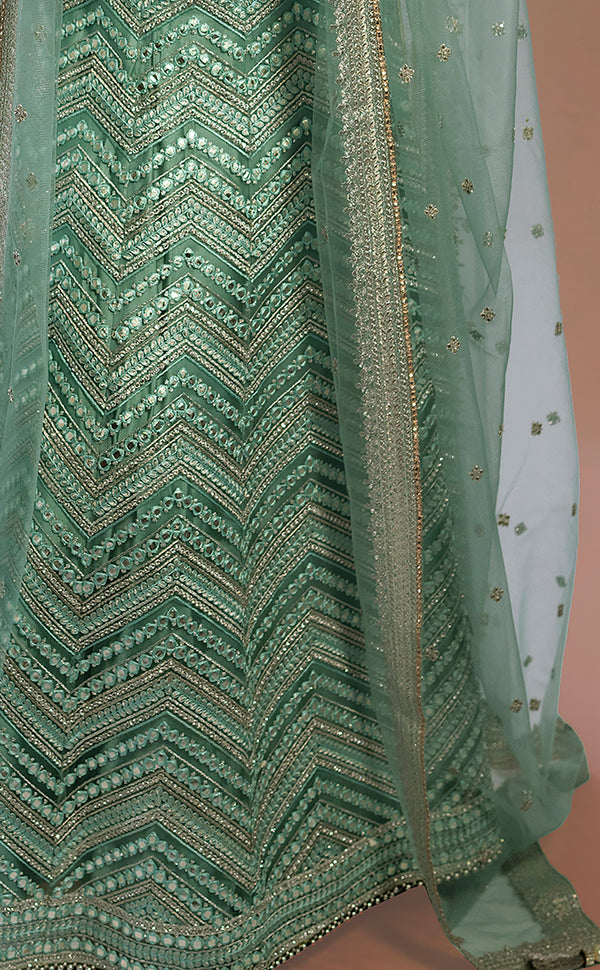 Turquoise Temptation | Marigold - An Indian Clothing Rental Company