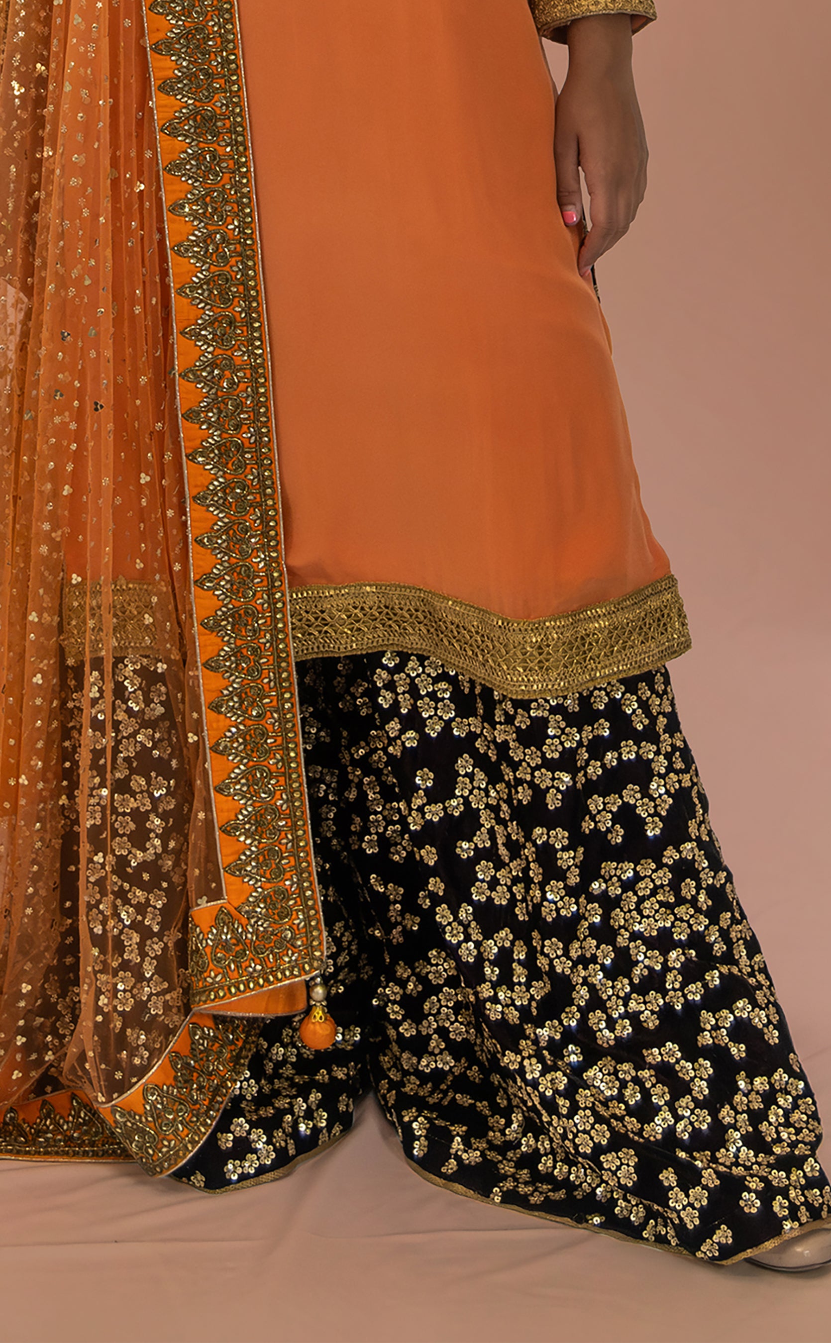 Satrangi - Sharara on Rent - Indian Clothing Near Me S Satrangi - Sharara on Rent - Indian Clothing Near Me S